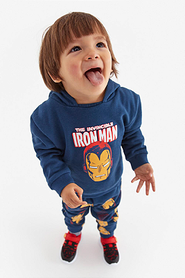 CONJUNTO MOLETOM 2 PEÇAS PRIMARK - HOMEM DE FERRO - MENINO