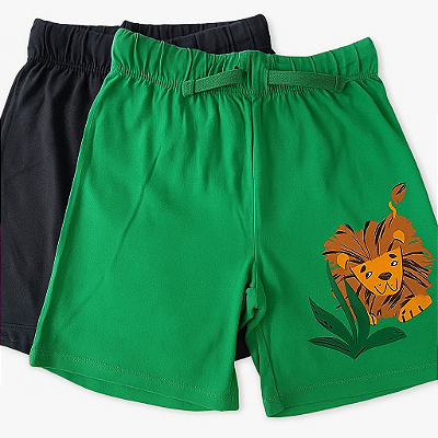 KIT 2 BERMUDAS H&M KIDS - LEÂOZINHO - MENINO