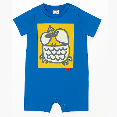 ROMPER MANGA CURTA GREEN KIDS -CARANGUEJO - MENINO