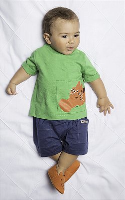 CONJUNTO VERÃO 2 PEÇAS GREEN - TIGRINHO - MENINO
