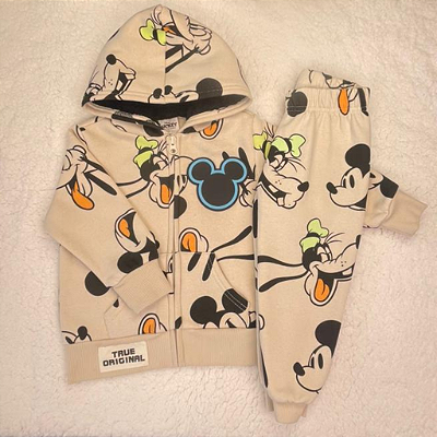 CONJUNTO MOLETOM FLANELADO 2 PEÇAS DISNEY - MICKEY MOUSE - MENINO