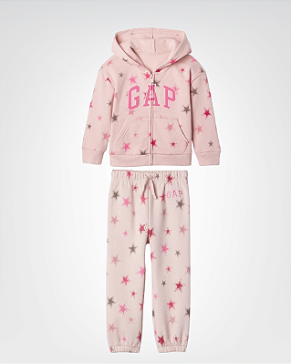 CONJUNTO FLANELADO 2 PEÇAS GAP - ESTRELINHAS - MENINA