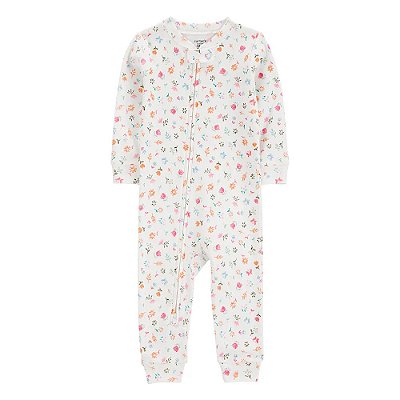 MACACÃO CARTER'S - FLORAL BRANCO - MENINA