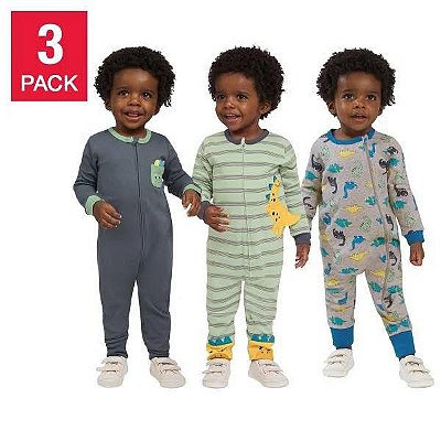 KIT 3 MACACÕES KOALA BABY - DINOSSAUROS - MENINO