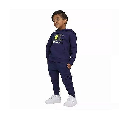 CONJUNTO MOLETOM 2 PEÇAS CHAMPION - AZUL MARINHO - MENINO