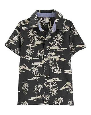 CAMISA MANGA CURTA OSHKOSH - BEACH - MENINO