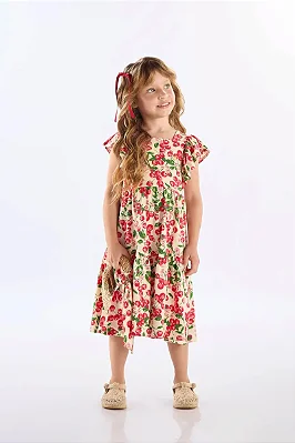VESTIDO UP BABY KIDS - CEREJAS - MENINA