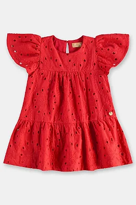VESTIDO UP BABY - LAISE VERMELHO - MENINA