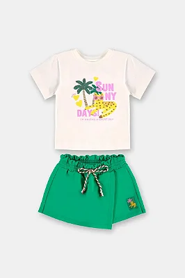 CONJUNTO VERÃO 2 PEÇAS UP BABY - SUNNY DAY - MENINA