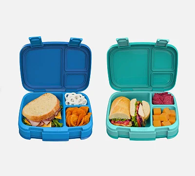 KIT 2 LANCHEIRAS BENTGO FRESH - AZUL E VERDE