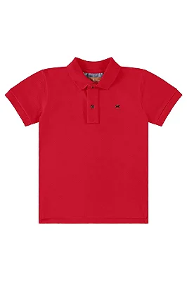 CAMISETA POLO MANGA CURTA UP BABY - VERMELHA - MENINO