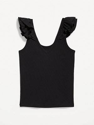 CAMISETA REGATA OLD NAVY - PRETA - FEMININA