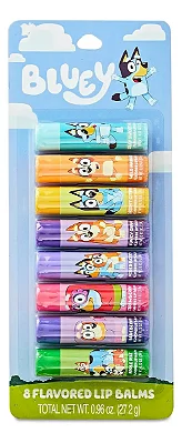 LIP BALM BLUEY - 8 SABORES - PARA LÁBIOS MAIS HIDRATADOS