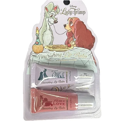 LIP BALM A DAMA E O VAGABUNDO - BAUNILHA E MORANGO - PARA LÁBIOS MAIS HIDRATADOS