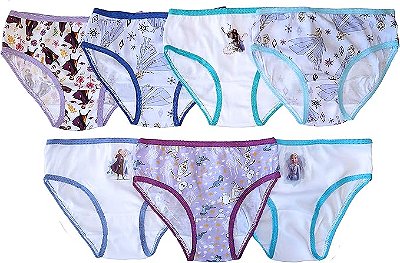 KIT 7 CALCINHAS HANDCRAFT - FROZEN - MENINA