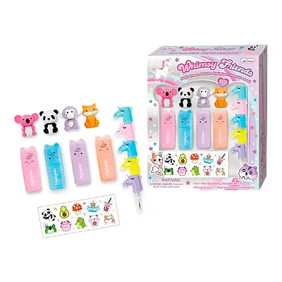 CONJUNTO DE PAPELARIA HOT FOCUS - WHIMSY FRIENDS