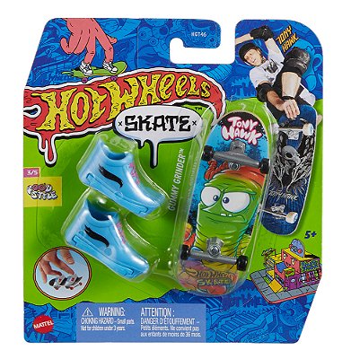 MINI SKATE DE DEDO HOT WHEELS - TÊNIS AZUL - MENINO