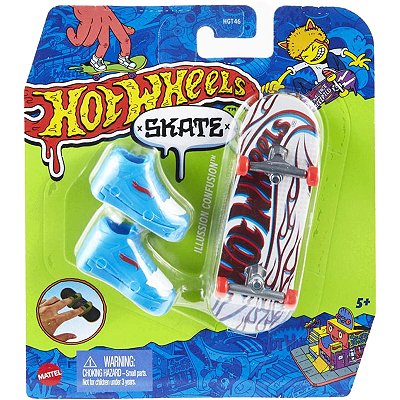 MINI SKATE DE DEDO HOT WHEELS - TÊNIS AZUL - MENINO