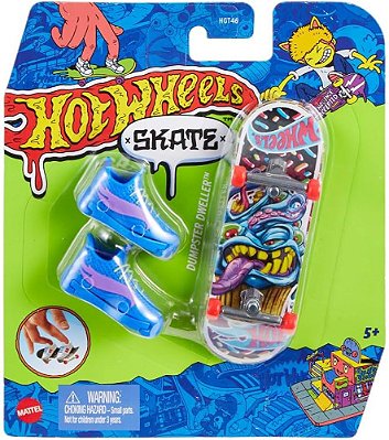 MINI SKATE DE DEDO HOT WHEELS - TÊNIS AZUL ESCURO - MENINO