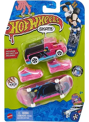 SKATE DE DEDO COM CARRINHO - TÊNIS ROSA - MATTEL