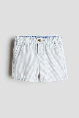 BERMUDA H&M - LISTRADINHA AZUL - MENINO