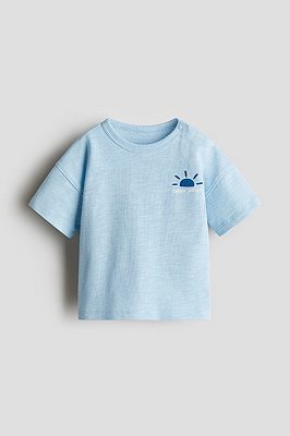 CAMISETA MANGA CURTA H&M - SOL AZUL - MENINO