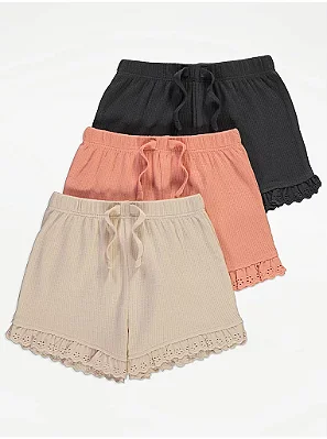 KIT 3 BERMUDAS GEORGE BABY - BASIC - MENINA