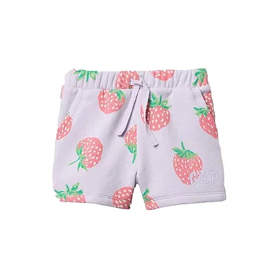 BERMUDA MOLETOM GAP - MORANGOS - MENINA