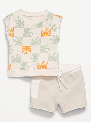 CONJUNTO VERÃO 2 PEÇAS OLD NAVY - COQUEIROS - MENINO