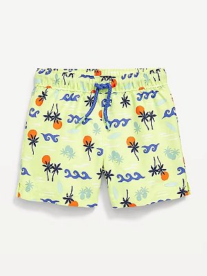 MODA PRAIA BERMUDA OLD NAVY - PRAIA AMARELA - PROTEÇÃO UV50+ - MENINO