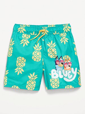 MODA PRAIA BERMUDA OLD NAVY - BLUEY E BINGO - PROTEÇÃO UV50+ - MENINO