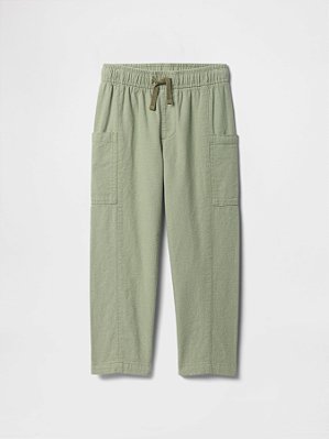 CALÇA EM LINHO GAP - VERDE OLIVA - MENINO