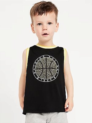 CAMISETA REGATA ACTIVE OLD NAVY - PRETA - MENINO