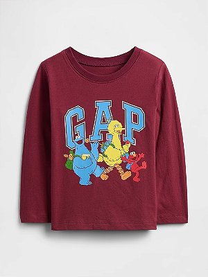 CAMISETA MANGA LONGA GAP - SESAME STREET - MENINO