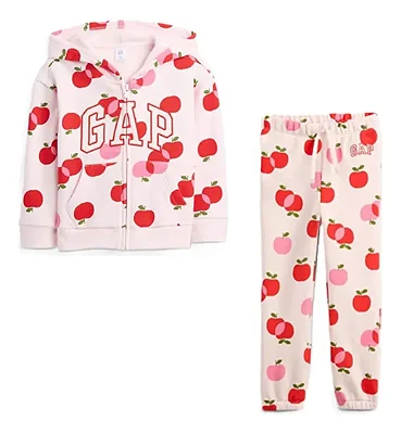 CONJUNTO FLANELADO 2 PEÇAS GAP - MAÇÃZINHA - MENINA