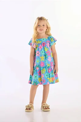 VESTIDO UP BABY KIDS - FLORZINHAS - MENINA