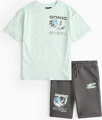 CONJUNTO VERÃO 2 PEÇAS TU - SONIC - MENINO
