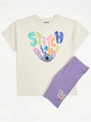 CONJUNTO VERÃO 2 PEÇAS GEORGE BABY - STITCH - MENINA