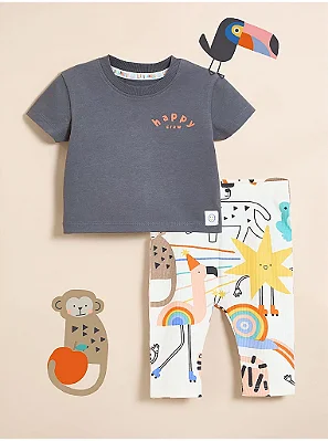 CONJUNTO 2 PEÇAS GEORGE BABY - HAPPY - MENINO