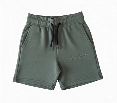 BERMUDA MOLETOM FLANELADO GEORGE - VERDE - MENINO