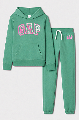 CONJUNTO FLANELADO 2 PEÇAS GAP - VERDE - MENINA
