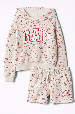 CONJUNTO FLANELADO 2 PEÇAS GAP KIDS - FLORAL - MENINA