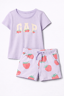 CONJUNTO VERÃO 2 PEÇAS GAP - MORANGUINHOS - MENINA