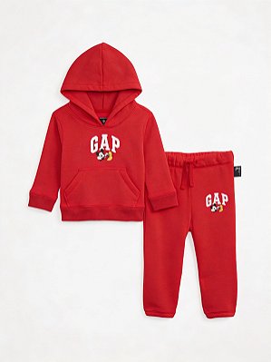 CONJUNTO FLANELADO 2 PEÇAS GAP - MICKEY VERMELHO - MENINO