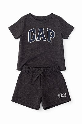 CONJUNTO VERÃO 2 PEÇAS GAP - GRAFITE - MENINO