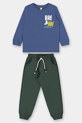 CONJUNTO 2 PEÇAS TRÊS E JÁ KIDS - SAPINHO - MENINO
