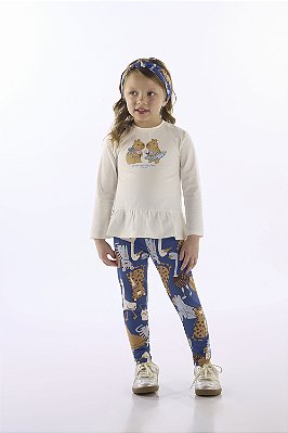 CONJUNTO 2 PEÇAS UP BABY - CAPIVARINHAS - MENINA