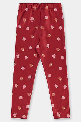 CALÇA FLANELADA UP BABY KIDS - MORANGUINHOS - MENINA