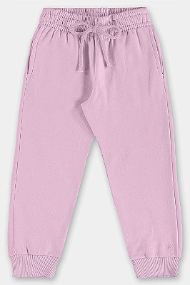 CALÇA MOLETOM FLANELADO UP BABY KIDS - ROSA - MENINA