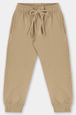 CALÇA MOLETOM FLANELADO UP BABY - CAQUI LATTE - MENINO